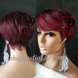 100% human hair  highlights wig